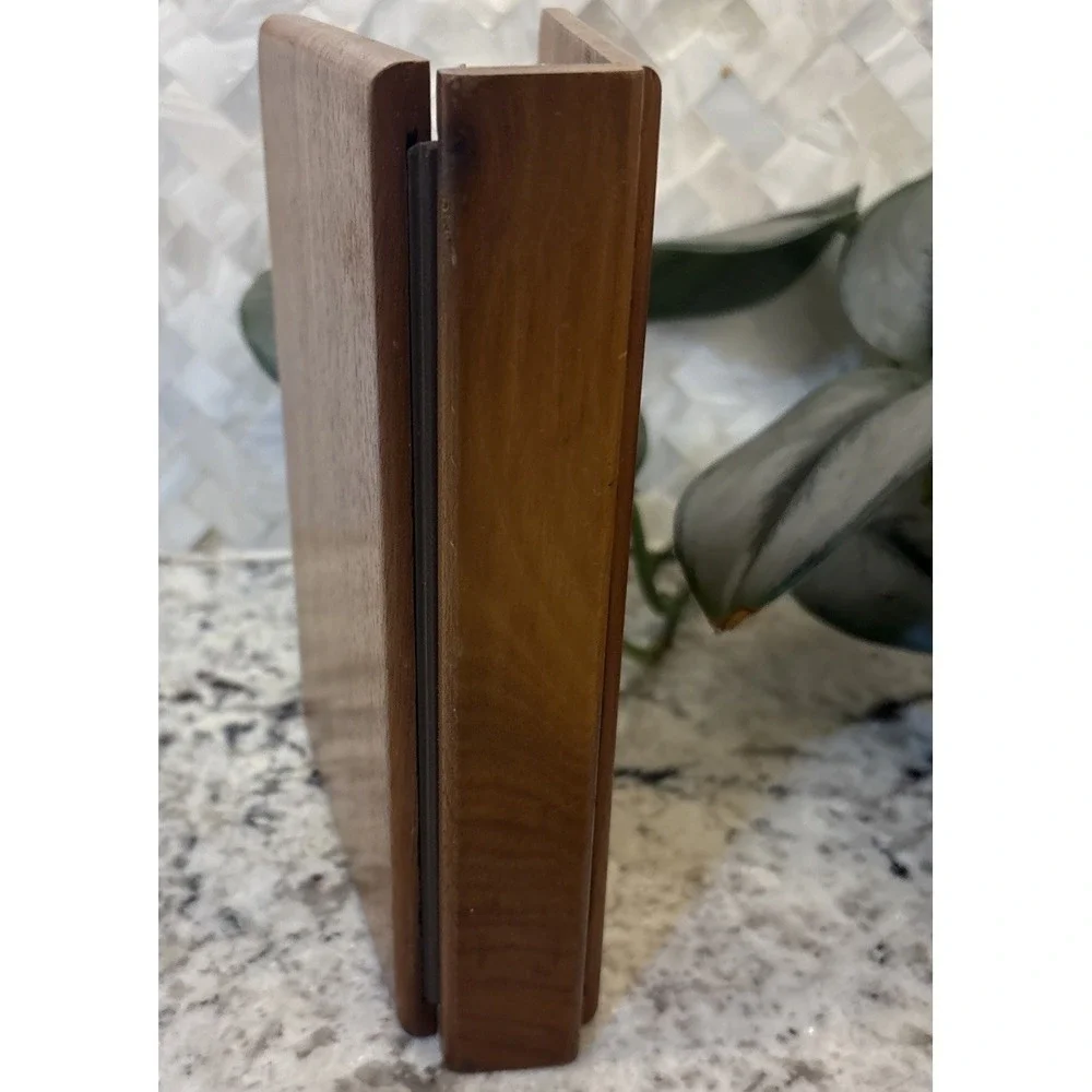 VTG Wooden Address Book 1928‎ Packard laser Engraved Laser Works Bradenton FL